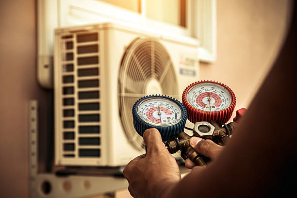 Professional Hvac Maintenance technician working in Scipio Center, NY
